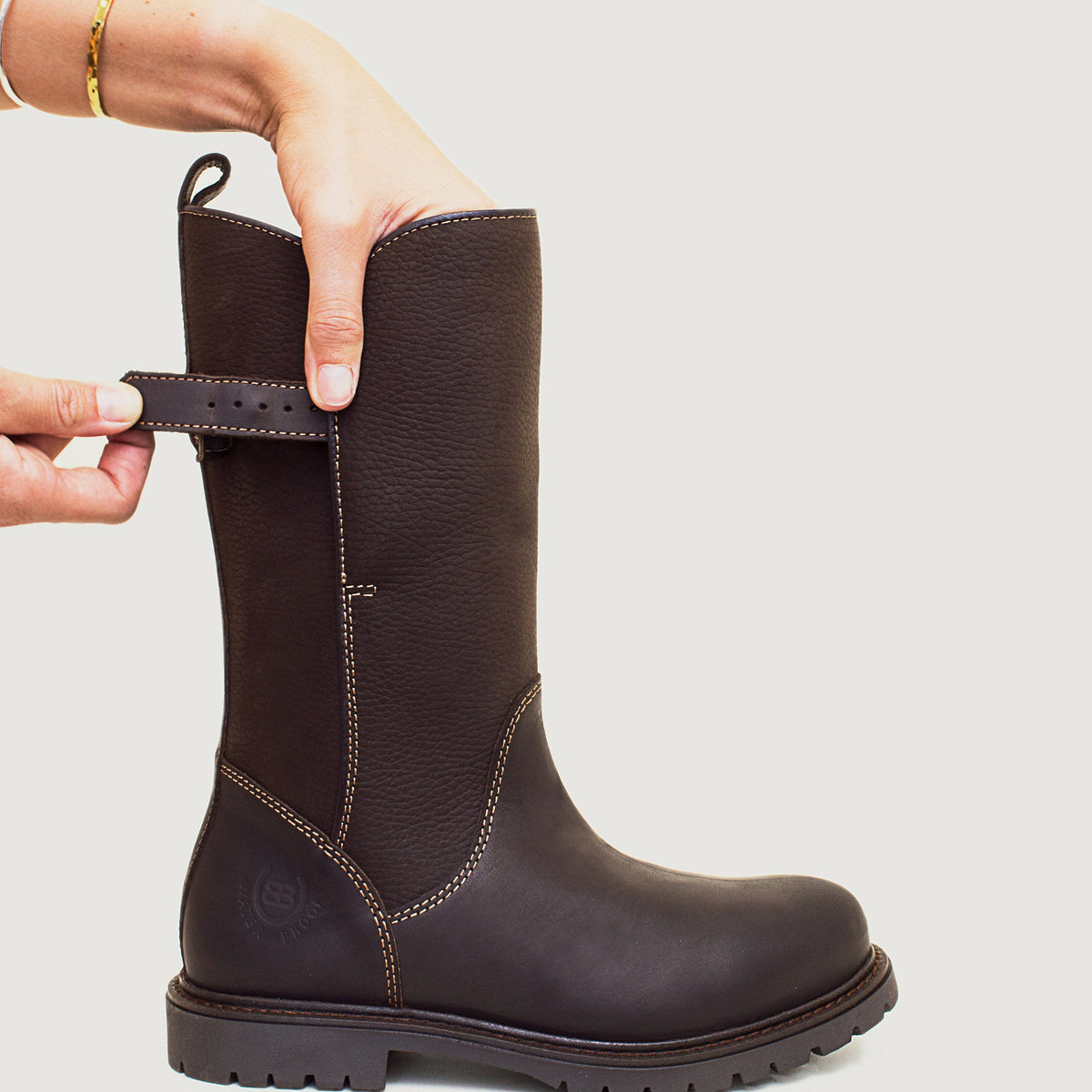 Quebec Waterproof Zip Up Mid Calf Boots - Brown