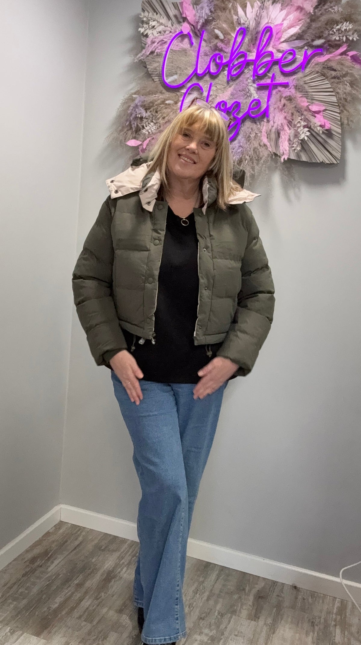 Hooded Padded Puffer 2 in 1 Coat/Jacket
