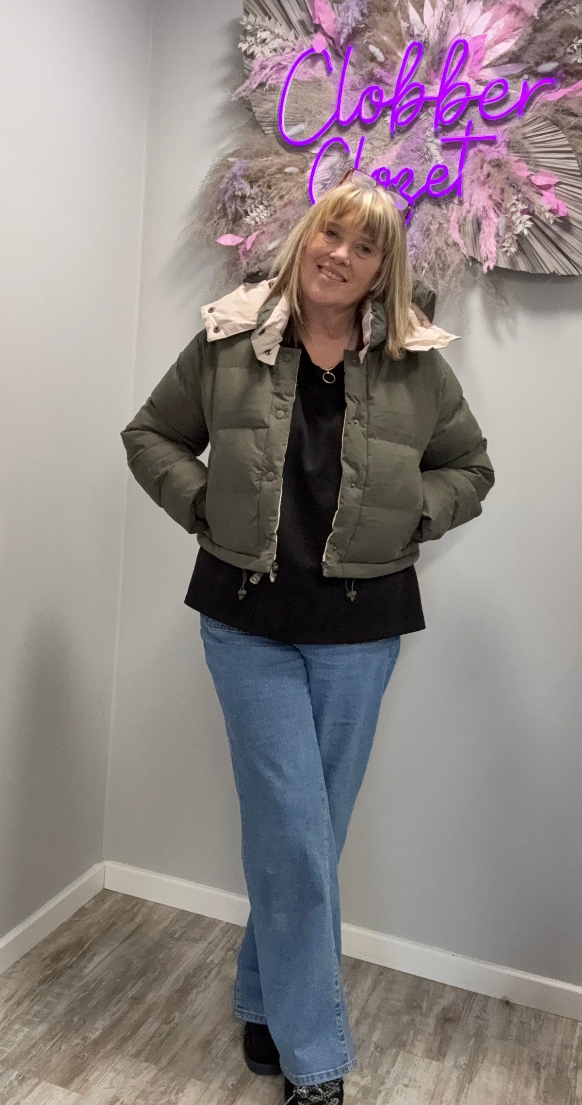 Hooded Padded Puffer 2 in 1 Coat/Jacket