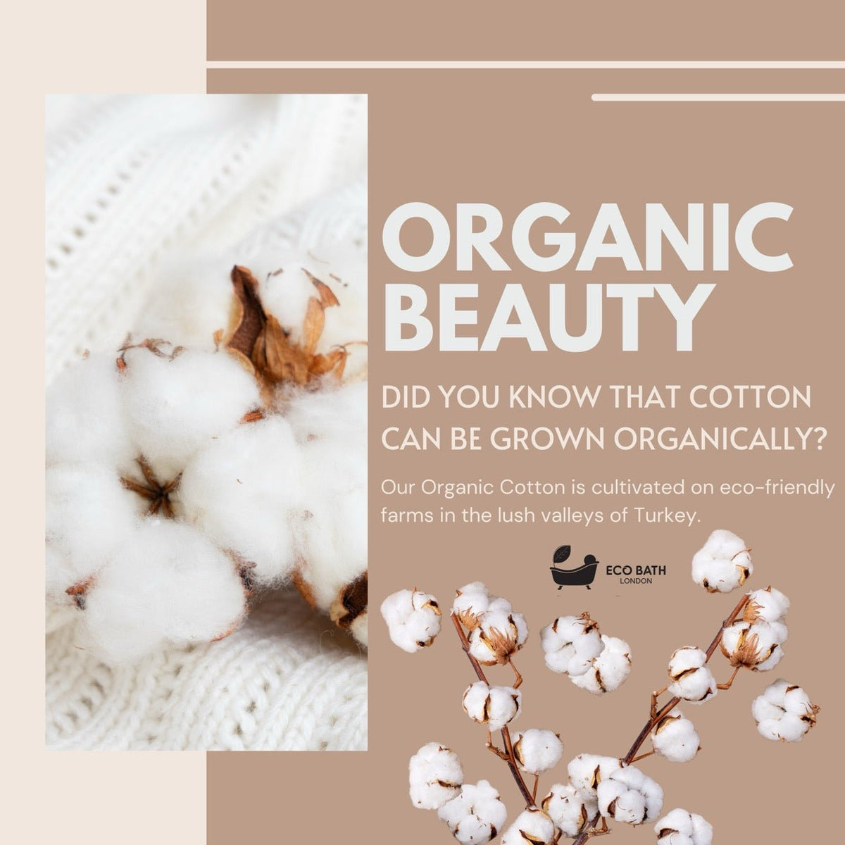 Organic Cotton Towelling Slippers - Soft, Machine Washable