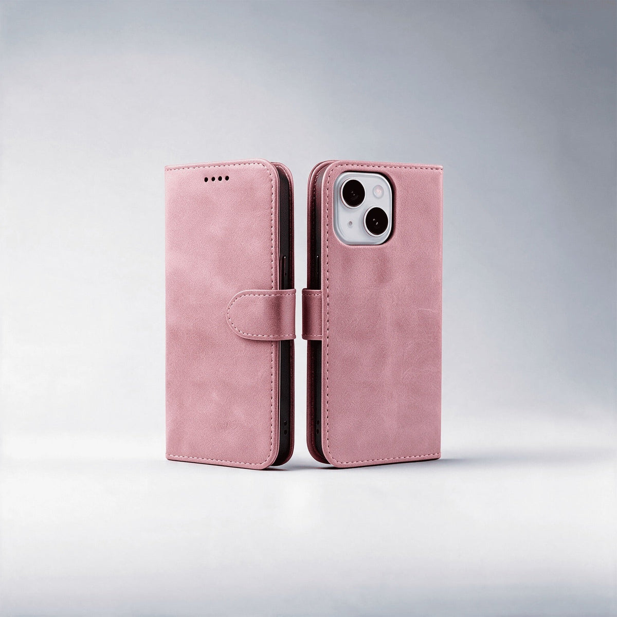 iPhone 15 Series Book Flip Case Leather Wallet