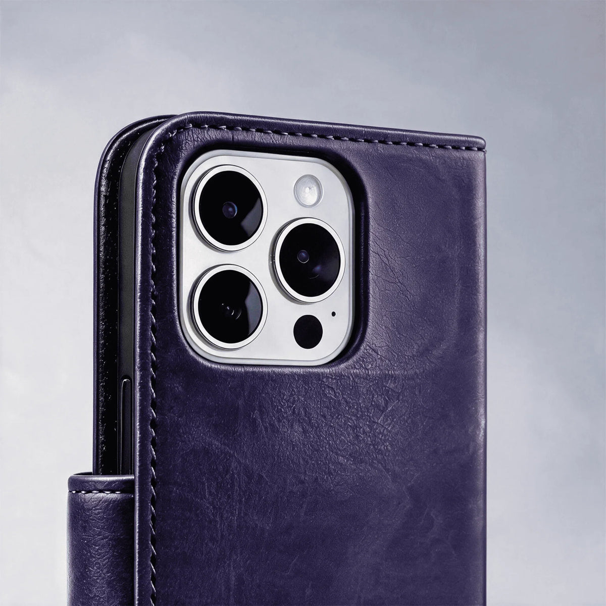 iPhone 15 Series Book Flip Case Leather Wallet