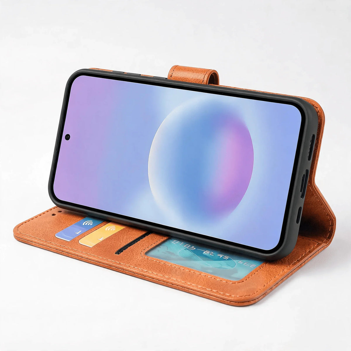 Samsung Galaxy A17 5G / A18 Book Flip Case Leather Wallet