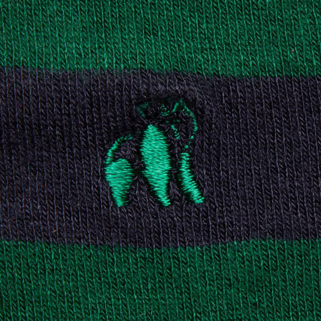 Racing Green Striped Bamboo Socks