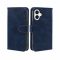 Custodia a libro con portafoglio in pelle per la serie iPhone 16