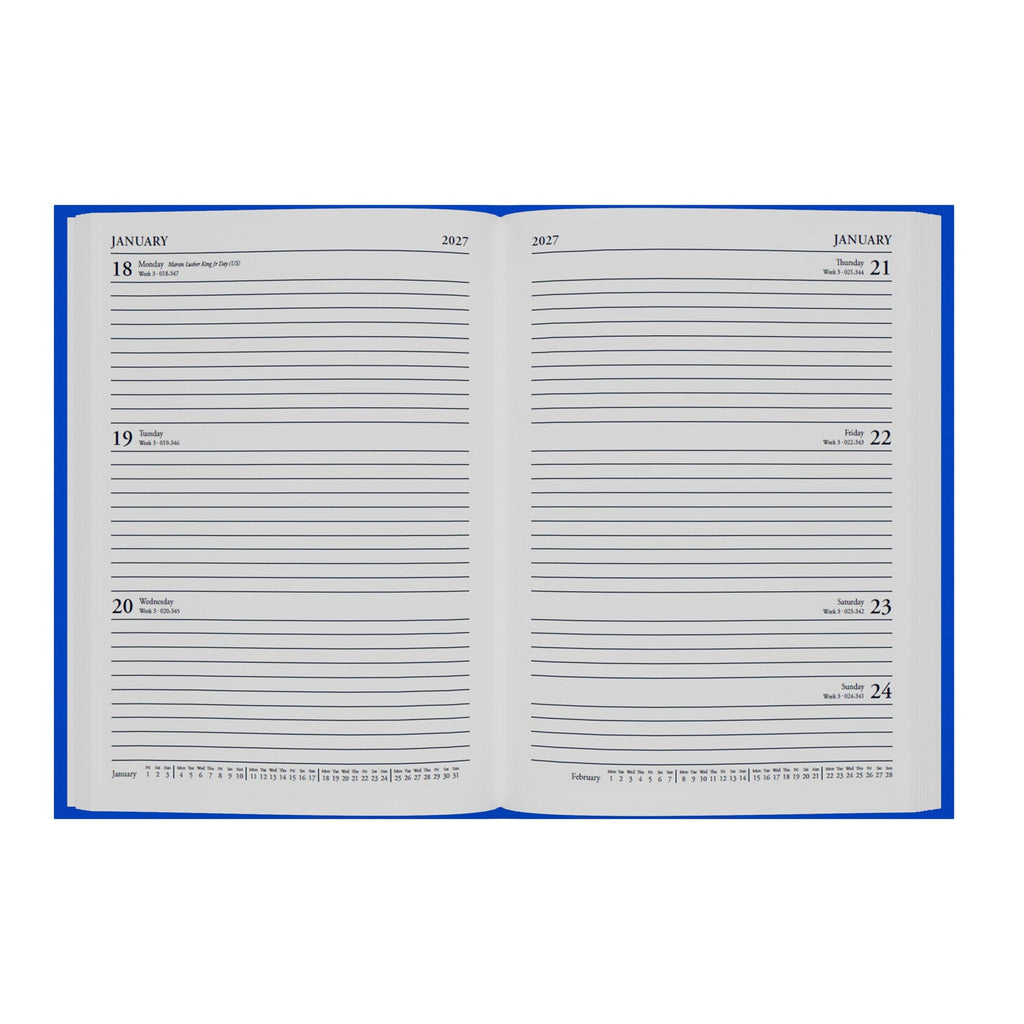 2026-2027 - Mid/Academic Year Planner - 13 Month A5 Week-to-View Diary - Collins Debden Essential Range