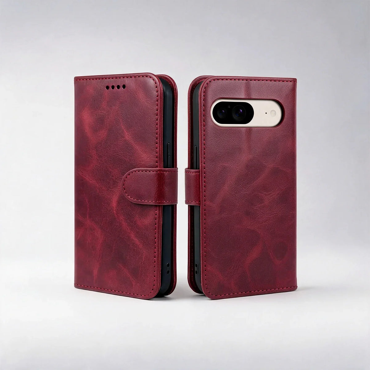 Custodia portafoglio in pelle Book Flip Case per Google Pixel 11 / 10 / 10 Pro con chiusura magnetica