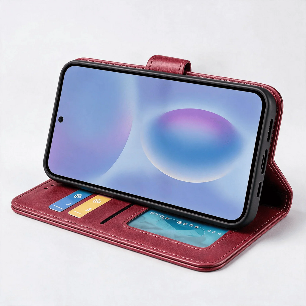 Custodia portafoglio in pelle Book Flip Case per Google Pixel 11 / 10 / 10 Pro con chiusura magnetica