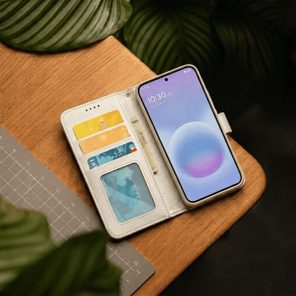 Google Pixel 10 Pro XL Book Flip Case Leather Wallet