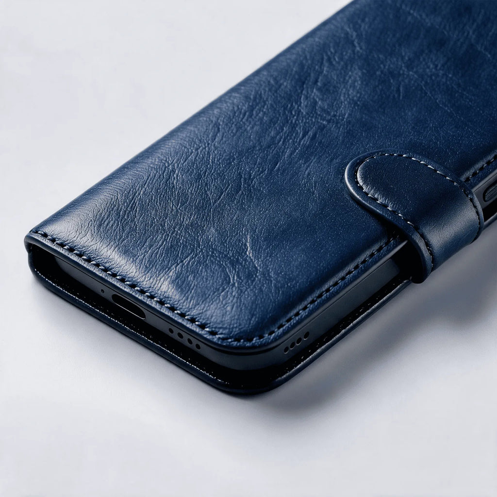 Custodia portafoglio Book Flip in pelle per Samsung Galaxy serie S22