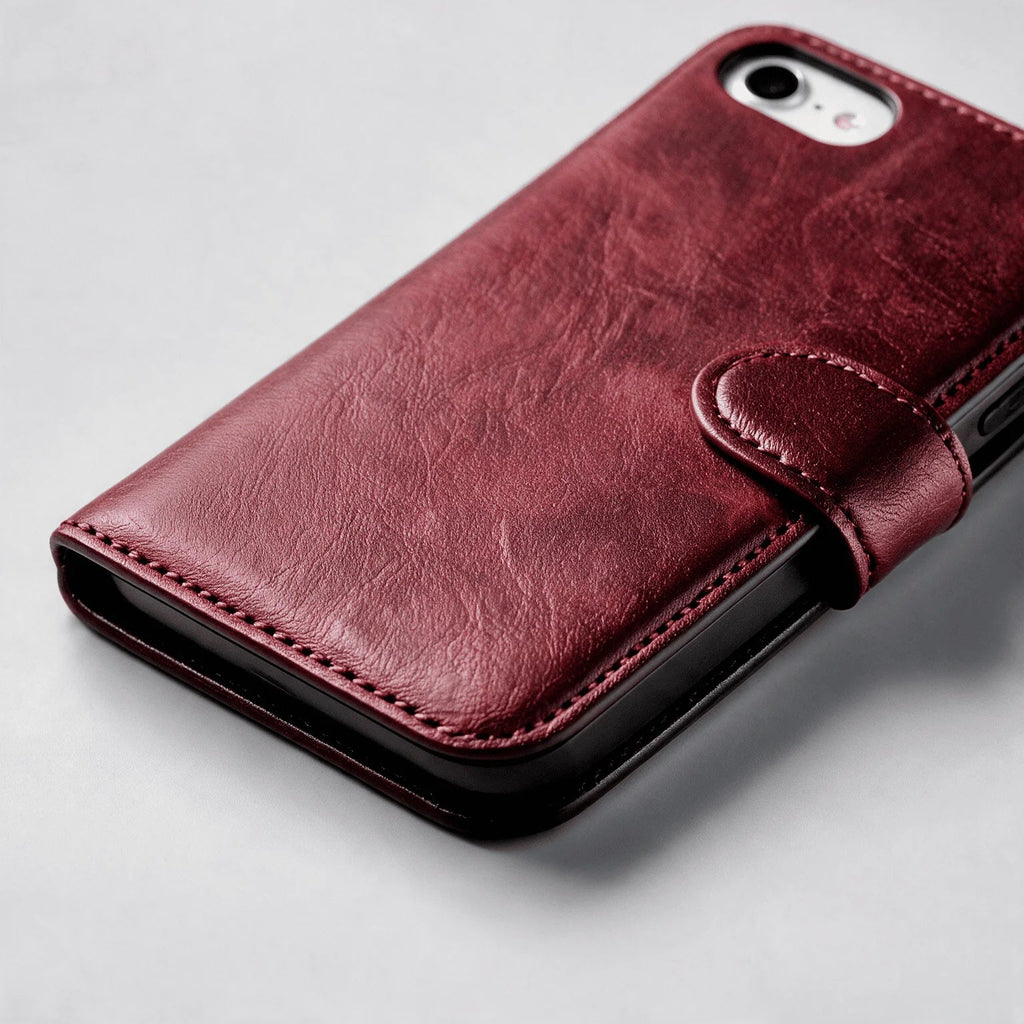 Custodia portafoglio a libro in pelle per iPhone 6 / 7 / 8 / SE