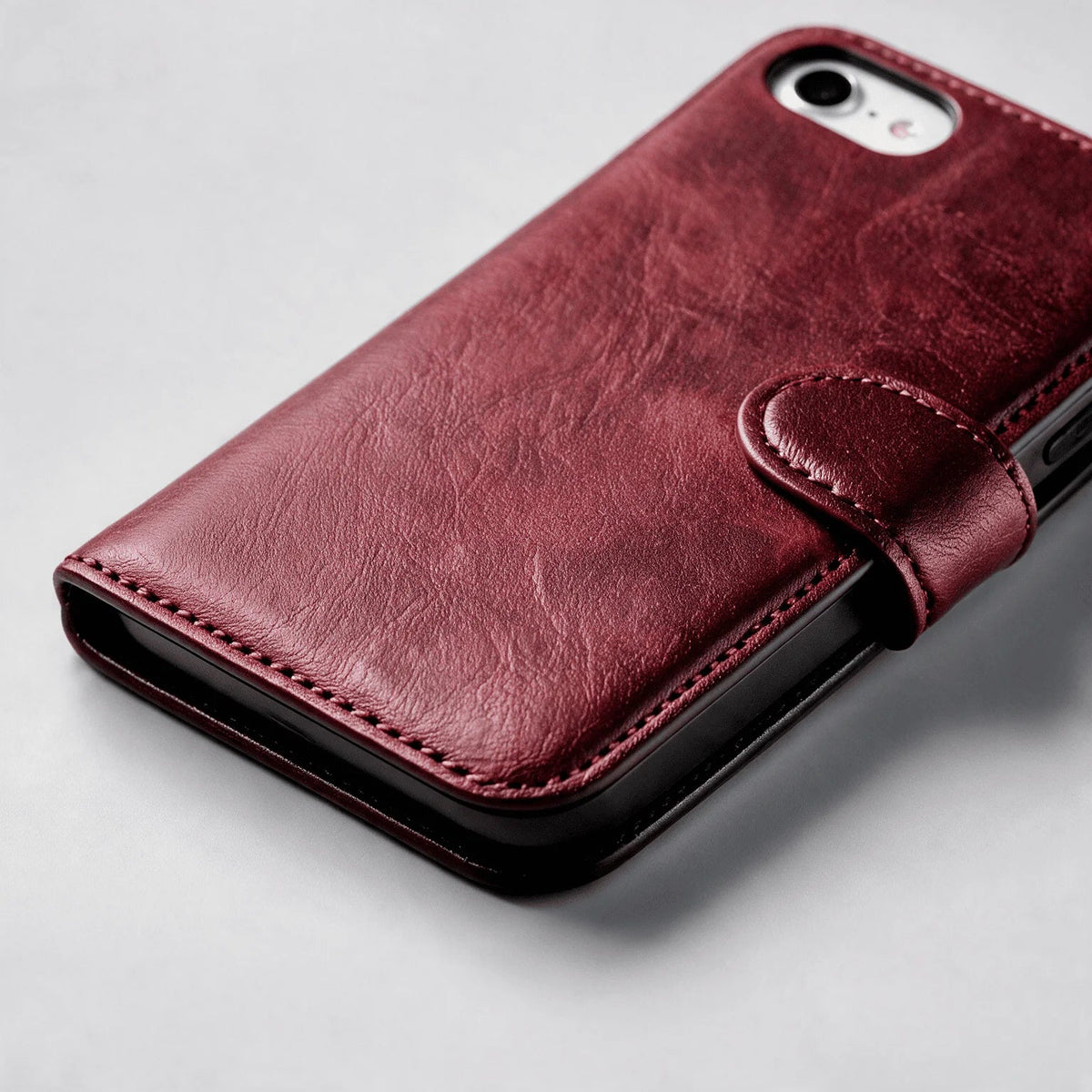 Custodia portafoglio a libro in pelle per iPhone 6 / 7 / 8 / SE