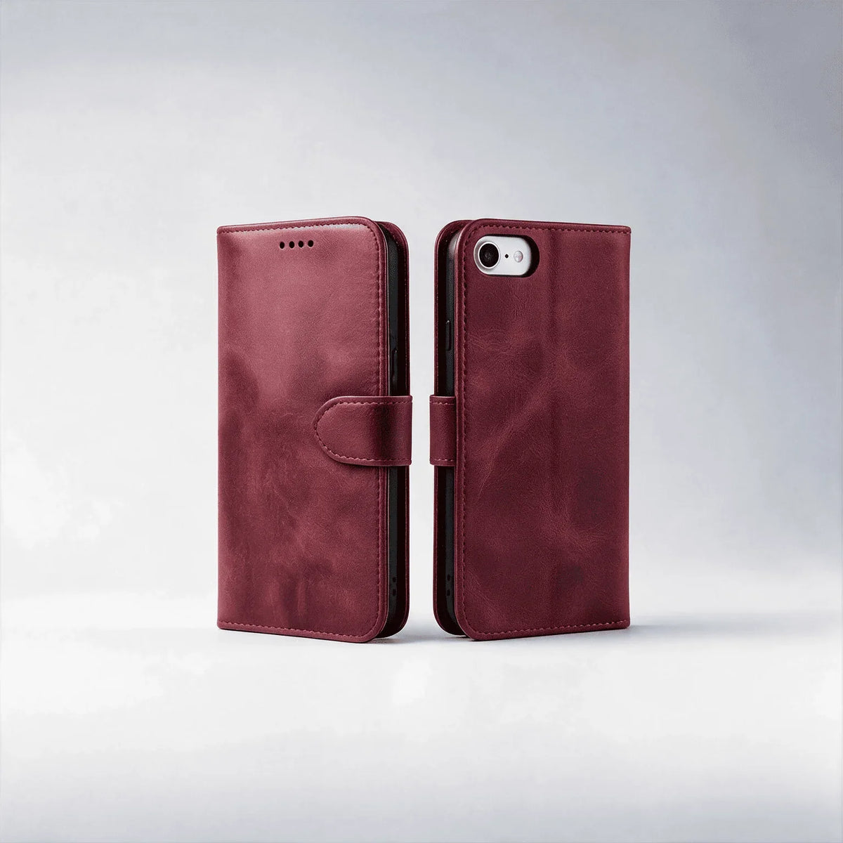 Custodia portafoglio a libro in pelle per iPhone 6 / 7 / 8 / SE
