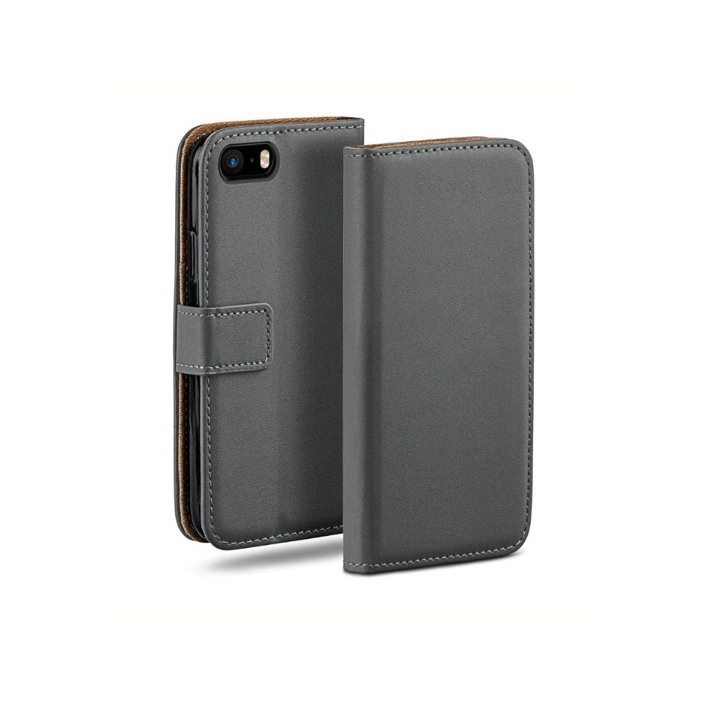 Custodia portafoglio a libro in pelle per iPhone 6 / 7 / 8 / SE