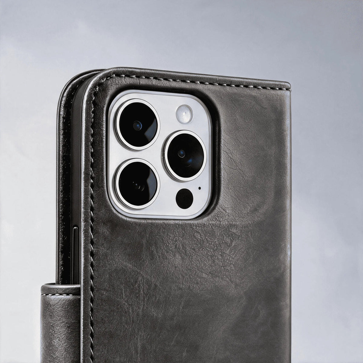iPhone 16 Series Book Flip Case Leather Wallet