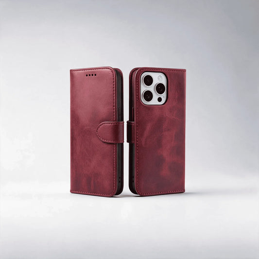 iPhone 13 Series Book Flip Case Leather Wallet