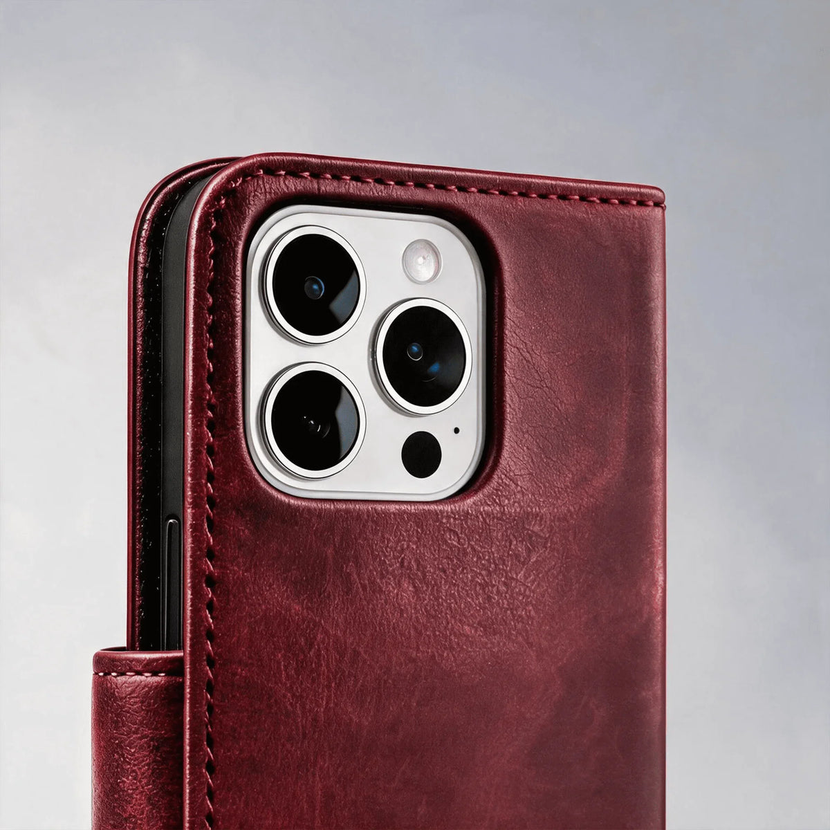 iPhone 16 Series Book Flip Case Leather Wallet