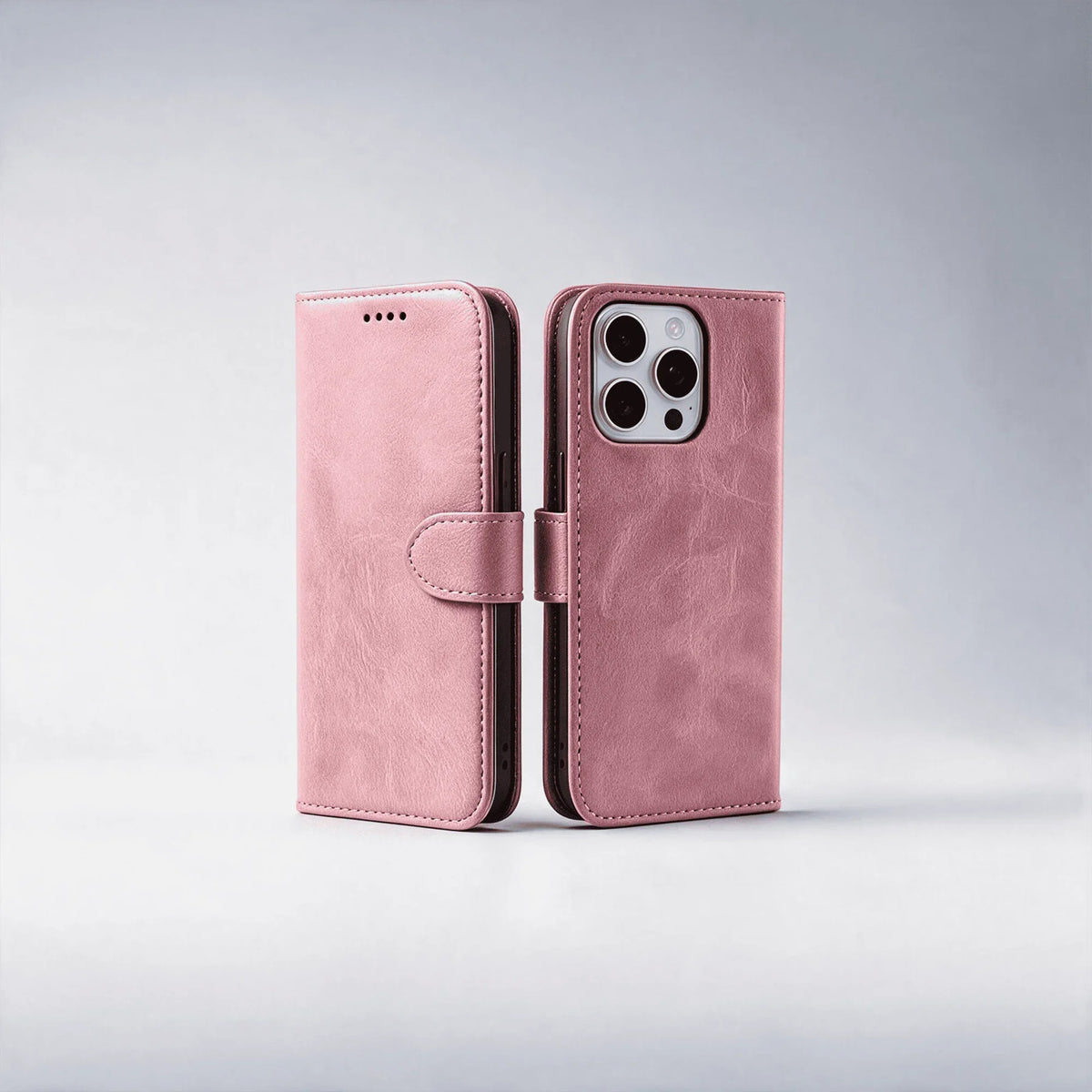 Custodia portafoglio a libro in pelle con scomparto per carte per la serie iPhone 12