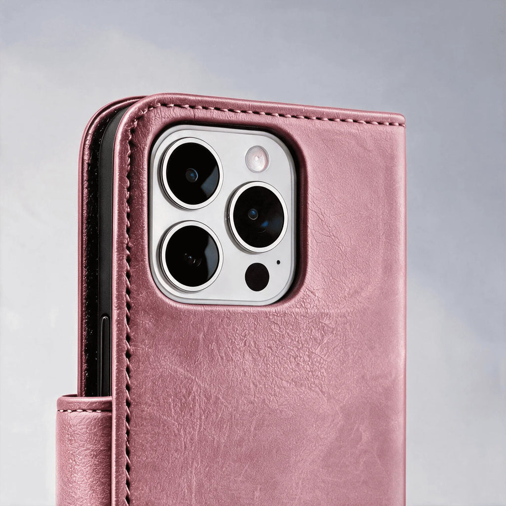 Custodia a libro portafoglio in pelle per la serie iPhone 14
