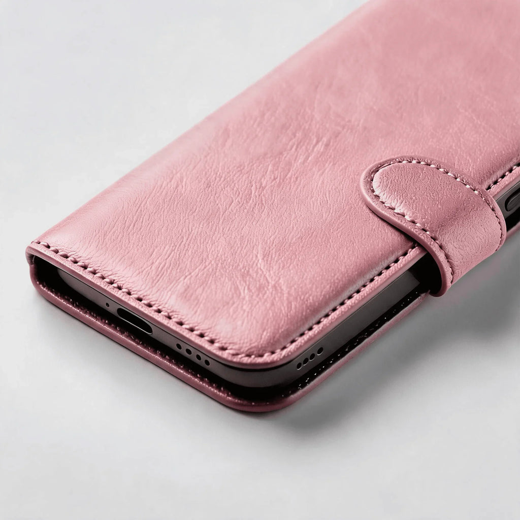 iPhone 15 Serie Book Flip Case Leder-Wallet