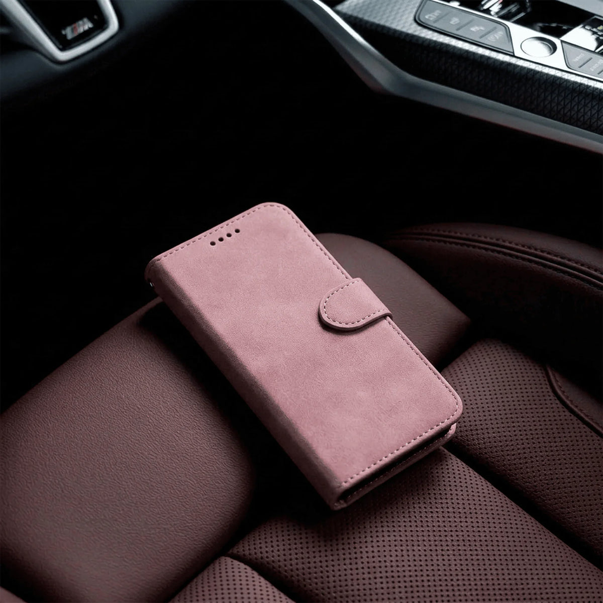 iPhone 15 Series Book Flip Case Leather Wallet