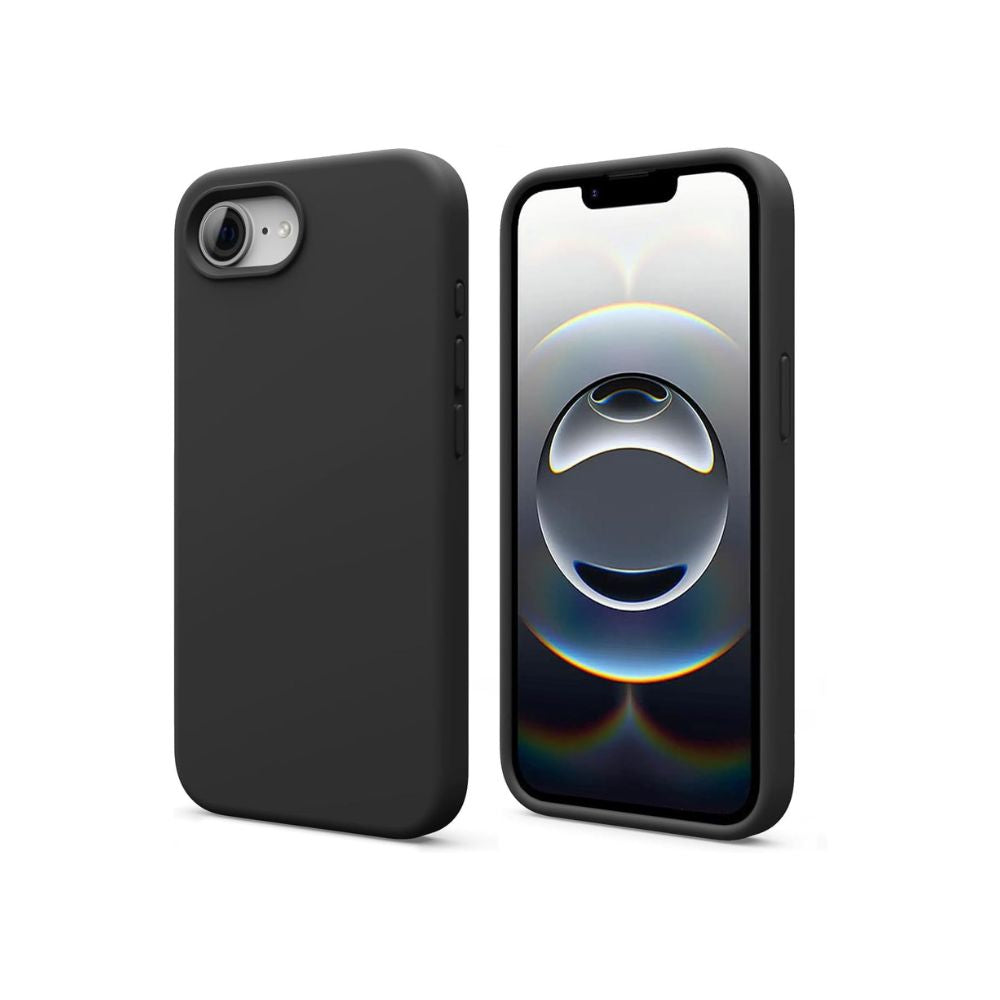 Custodia in gel di silicone nero per iPhone