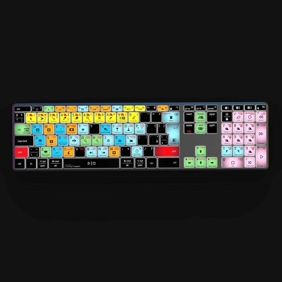 Tastiera compatibile con Cubase | AB10 retroilluminata | Cablata e wireless | Mac e PC