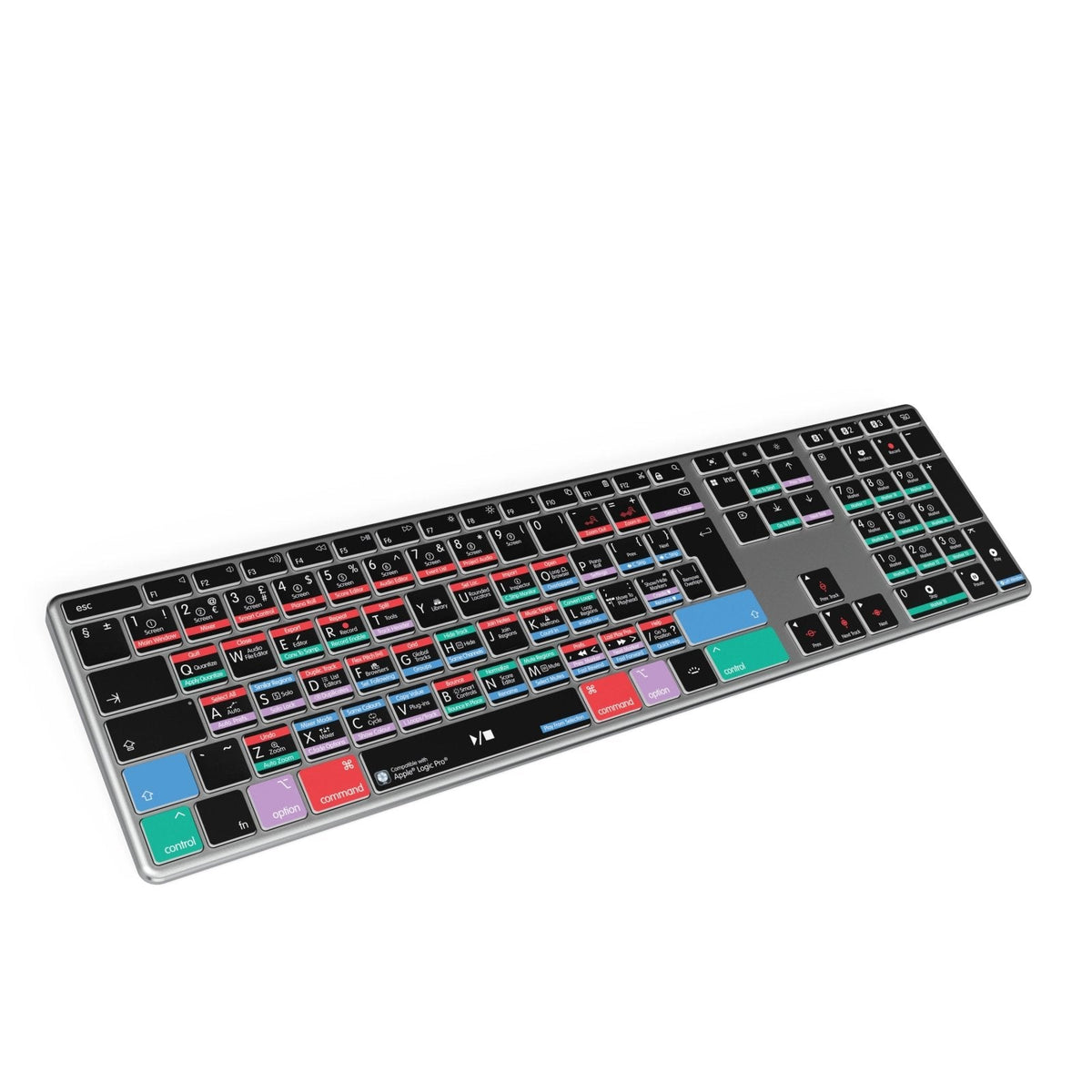 Logic Pro Keyboard | AB10 mit Hintergrundbeleuchtung | Kabelgebunden & kabellos | Mac