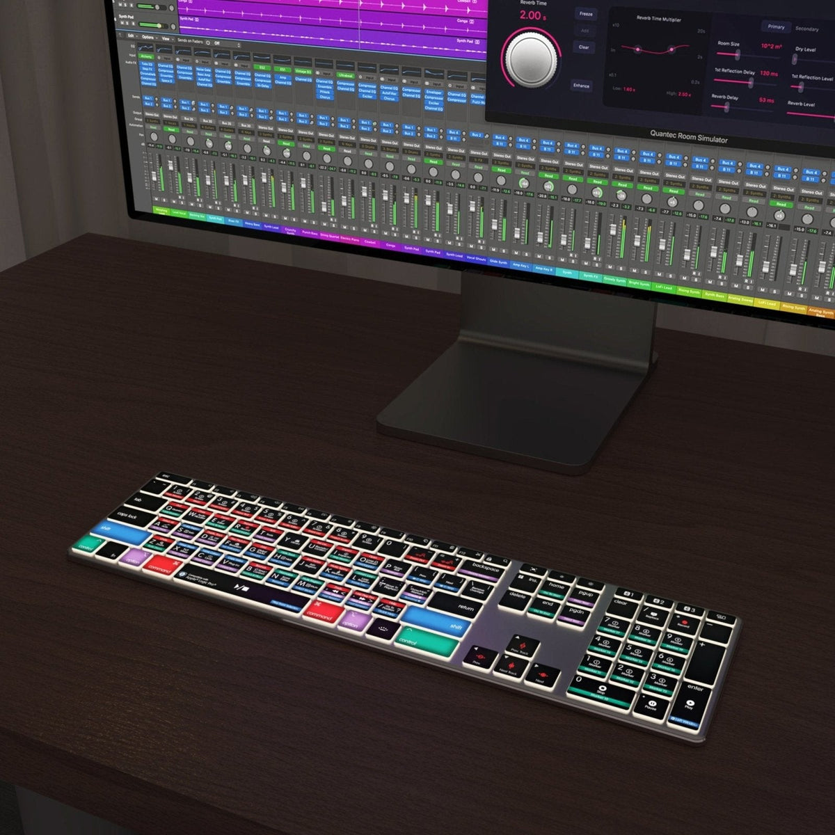 Logic Pro Keyboard | AB10 mit Hintergrundbeleuchtung | Kabelgebunden & kabellos | Mac
