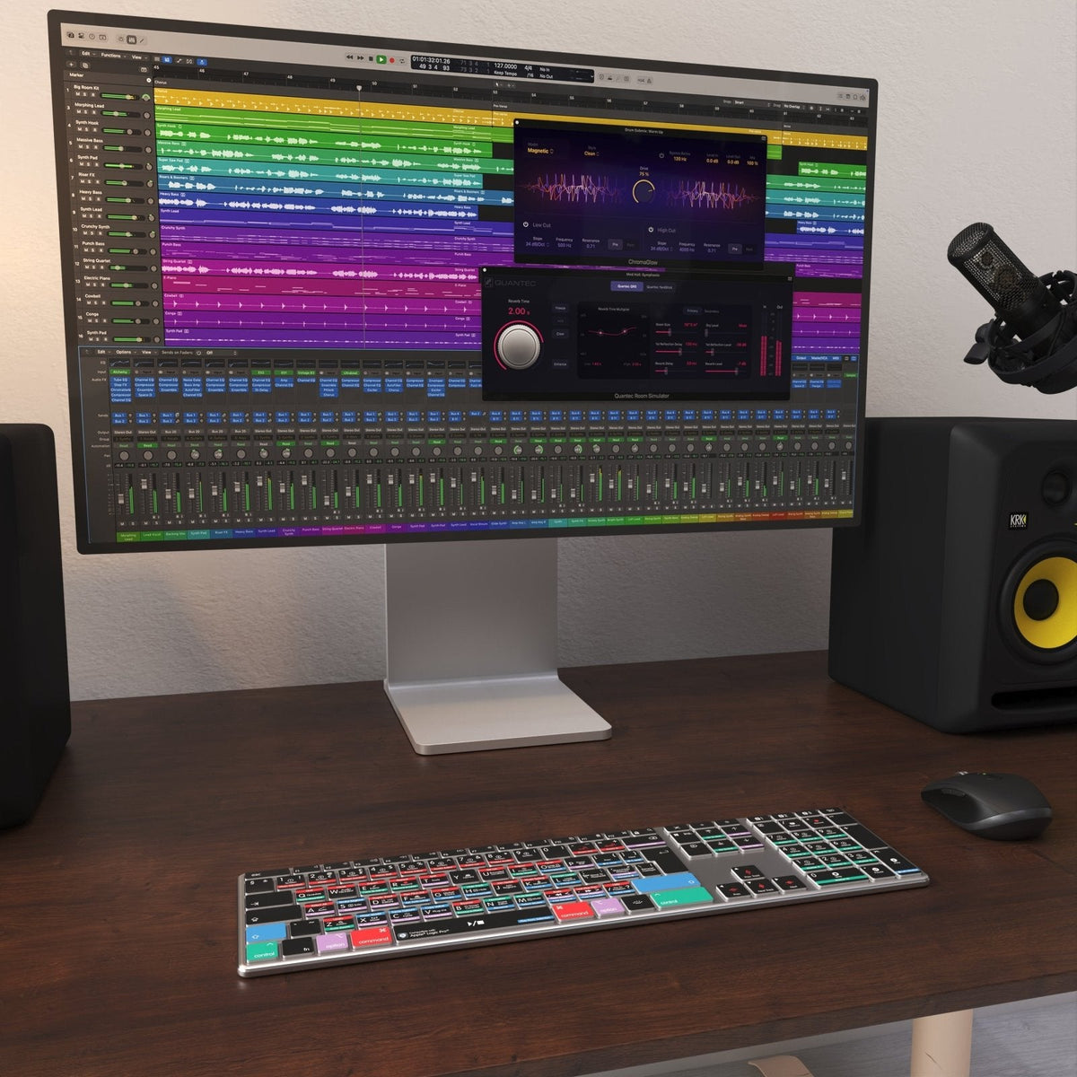 Logic Pro Keyboard | AB10 mit Hintergrundbeleuchtung | Kabelgebunden & kabellos | Mac