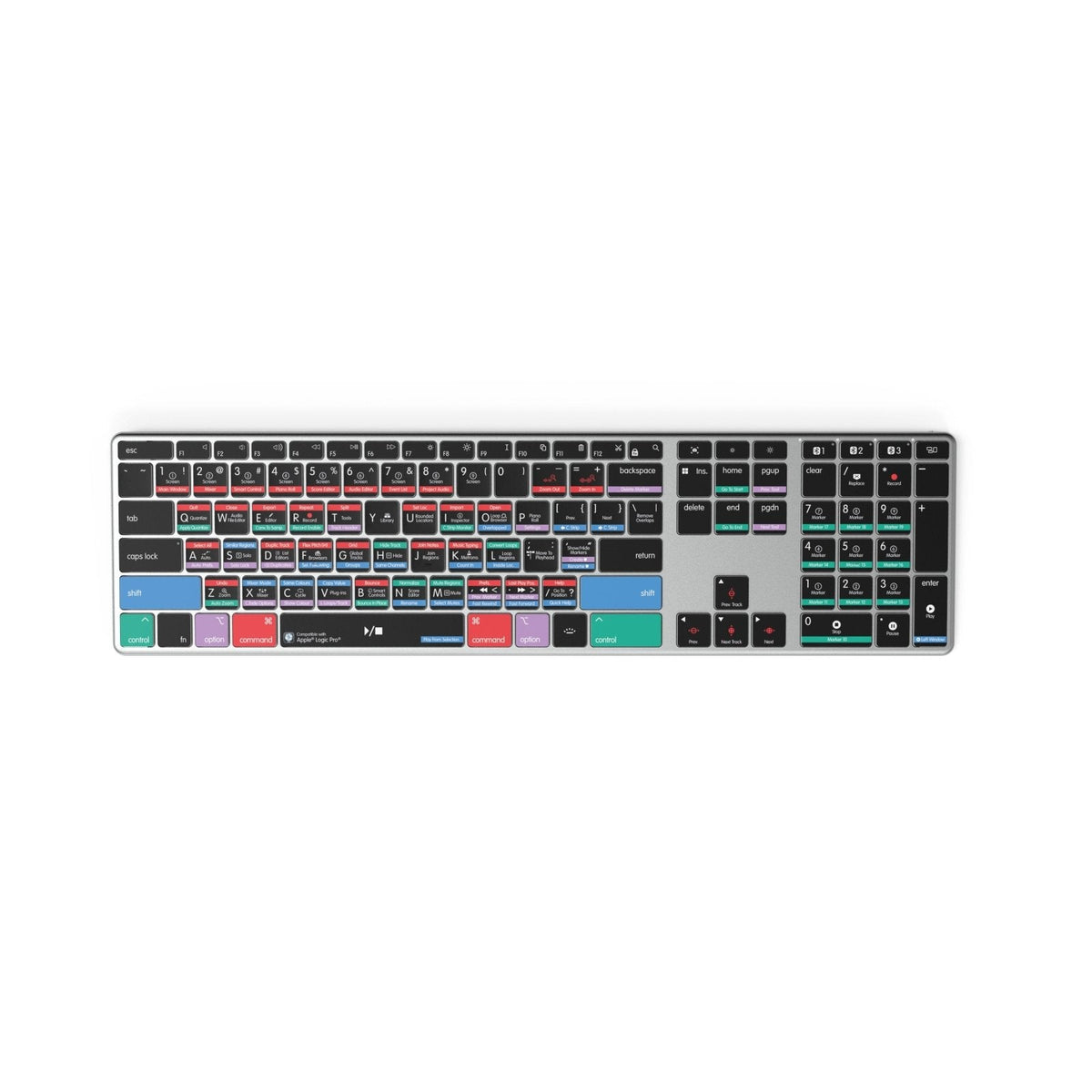 Logic Pro Keyboard | AB10 mit Hintergrundbeleuchtung | Kabelgebunden & kabellos | Mac