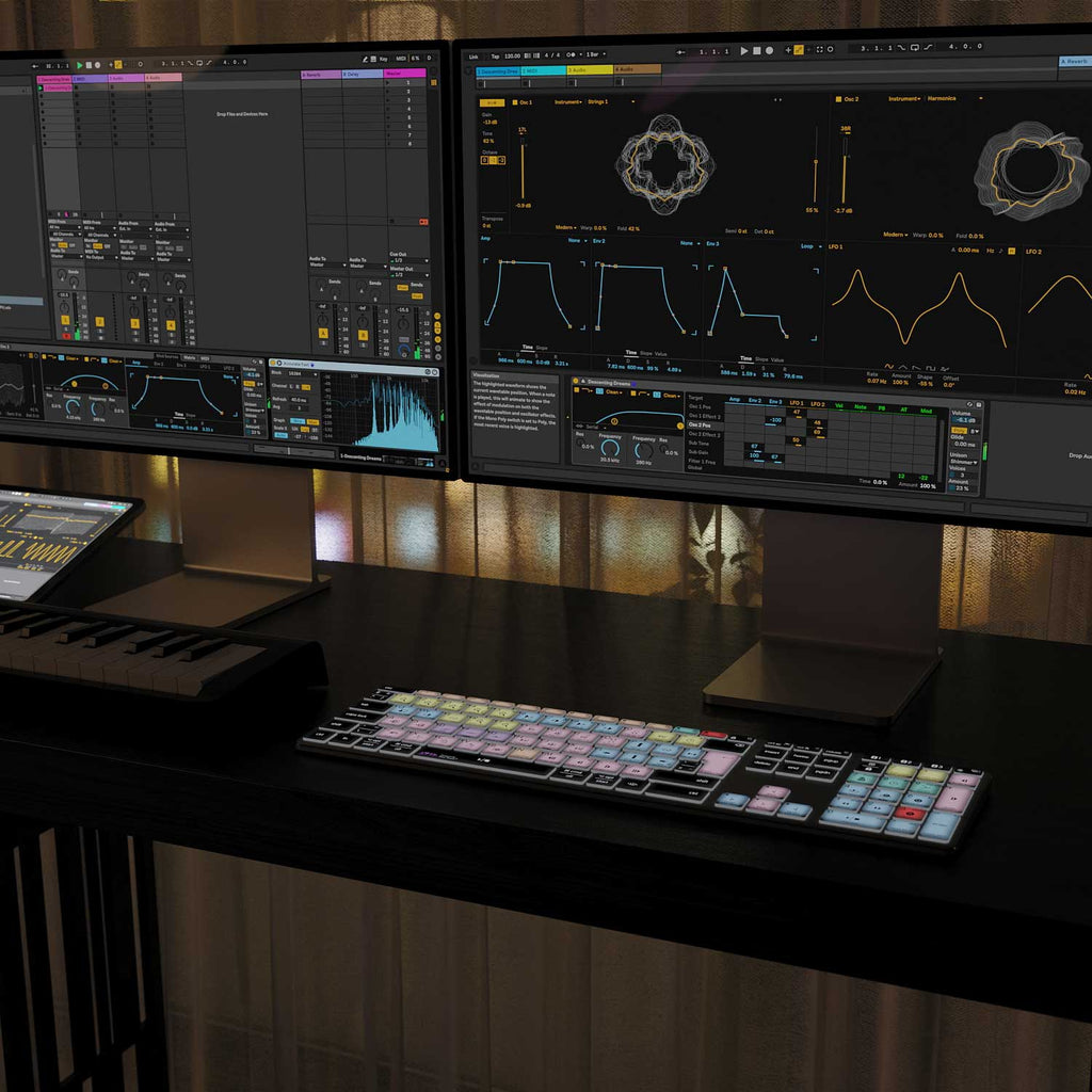 Tastiera Pro Tools | AB10 retroilluminata | Cablata e wireless | Mac e PC