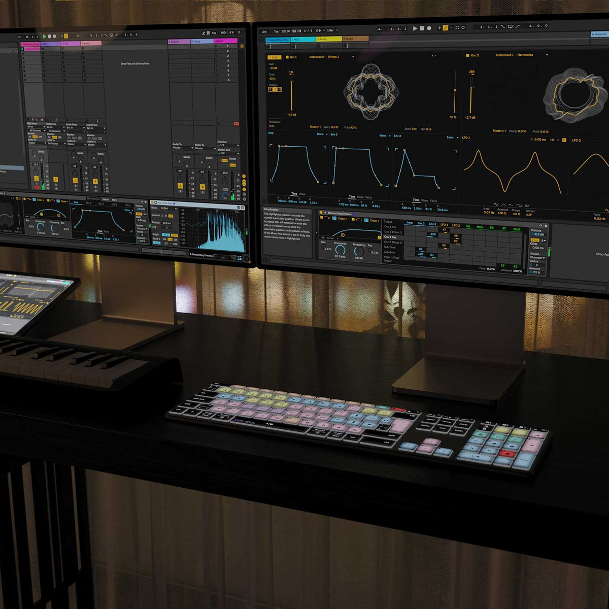 Pro Tools Tastatur | AB10 mit Hintergrundbeleuchtung | Kabelgebunden & kabellos | Mac & PC