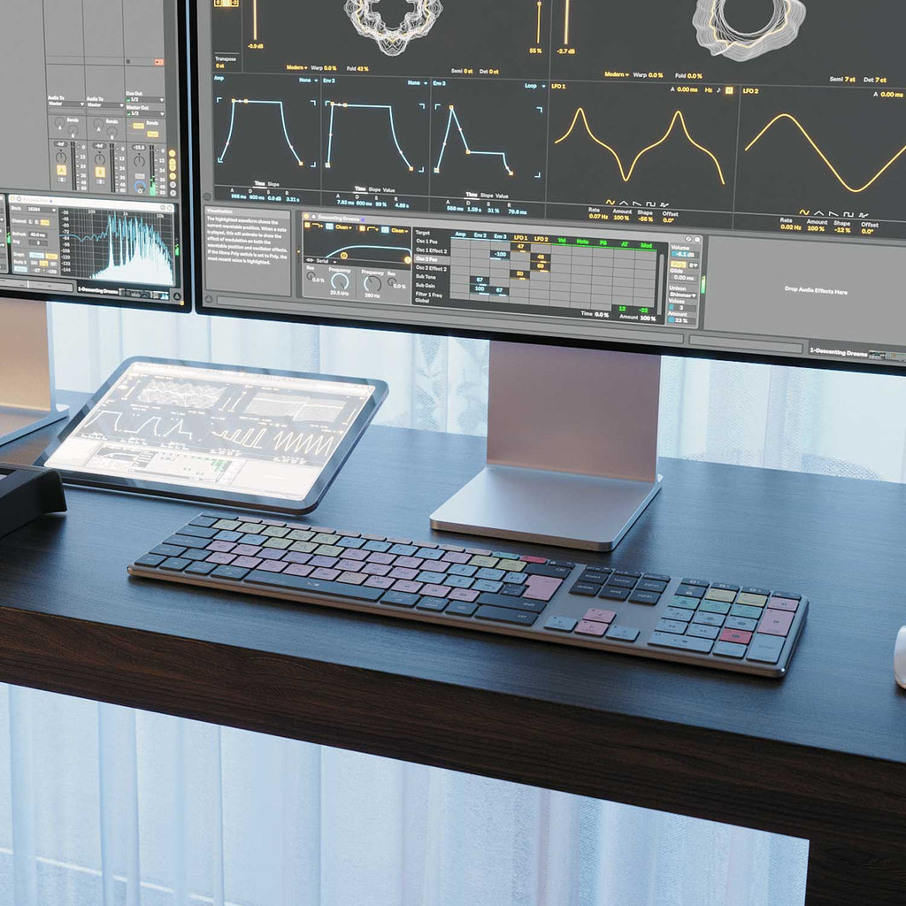 Tastiera Pro Tools | AB10 retroilluminata | Cablata e wireless | Mac e PC