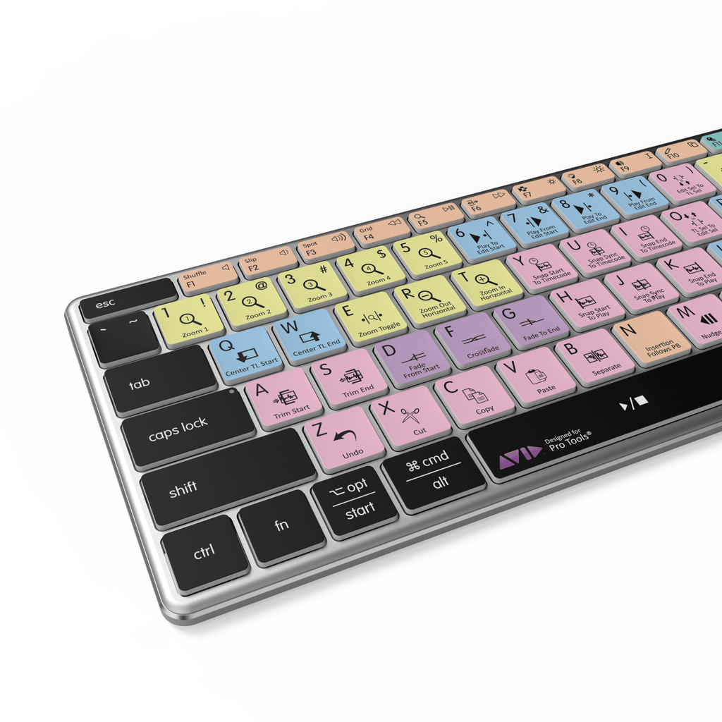 Tastiera Pro Tools | AB10 retroilluminata | Cablata e wireless | Mac e PC