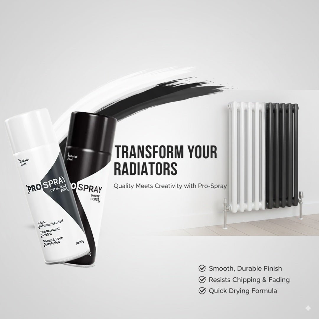 Pro-Spray Radiator Paint | 3-in-1 Heat Resistant Spray