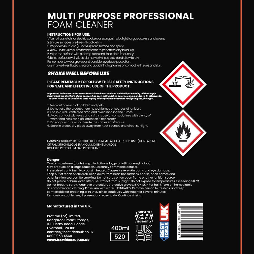 Profoam - Kitchen Hob & Oven Cleaner | Fresh Lemon