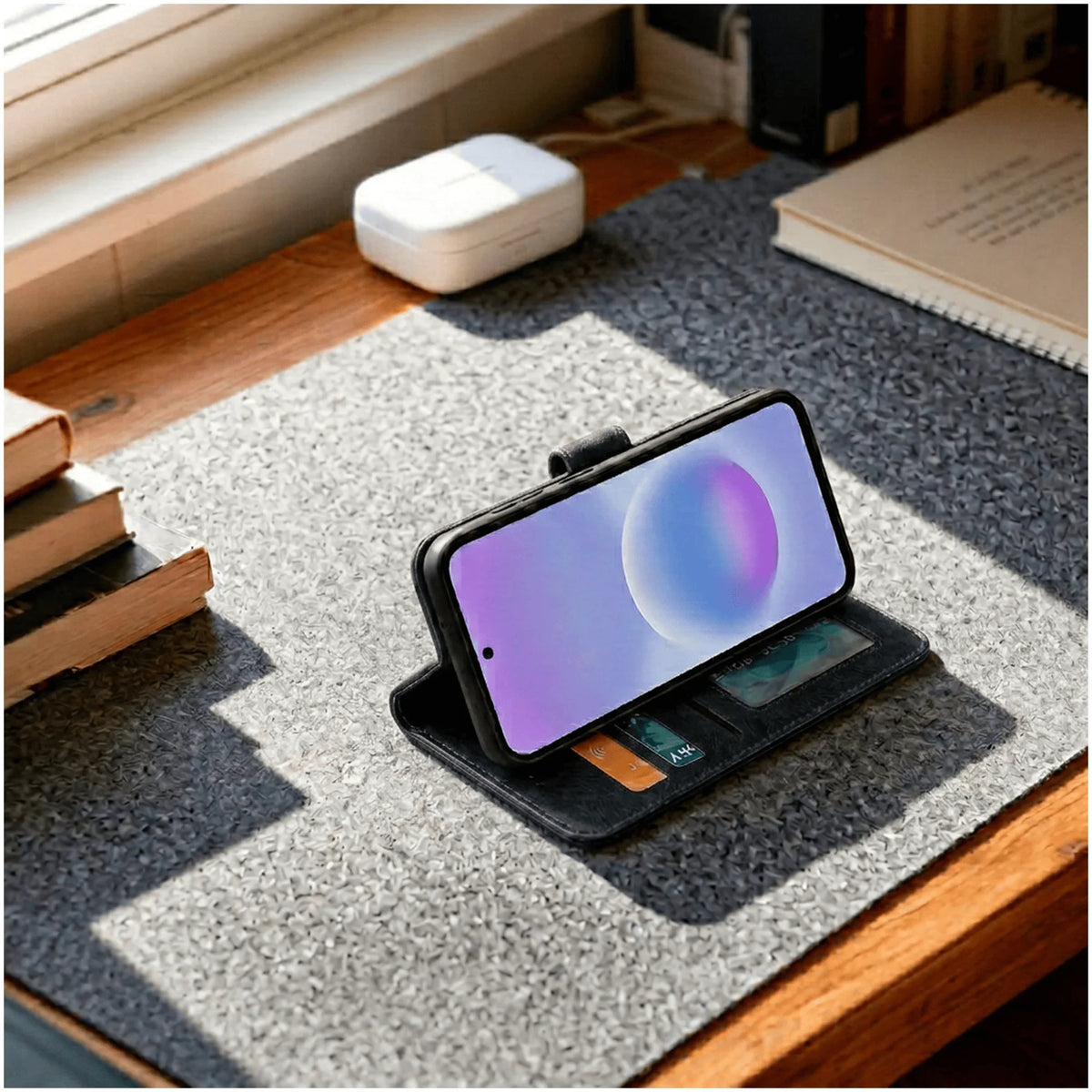 Samsung Galaxy A26 Book Flip Case Leder-Wallet