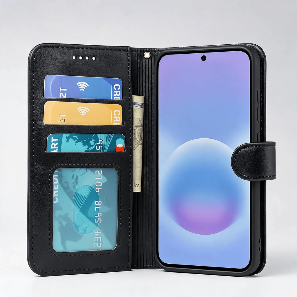 Samsung Galaxy A26 Book Flip Case Leder-Wallet
