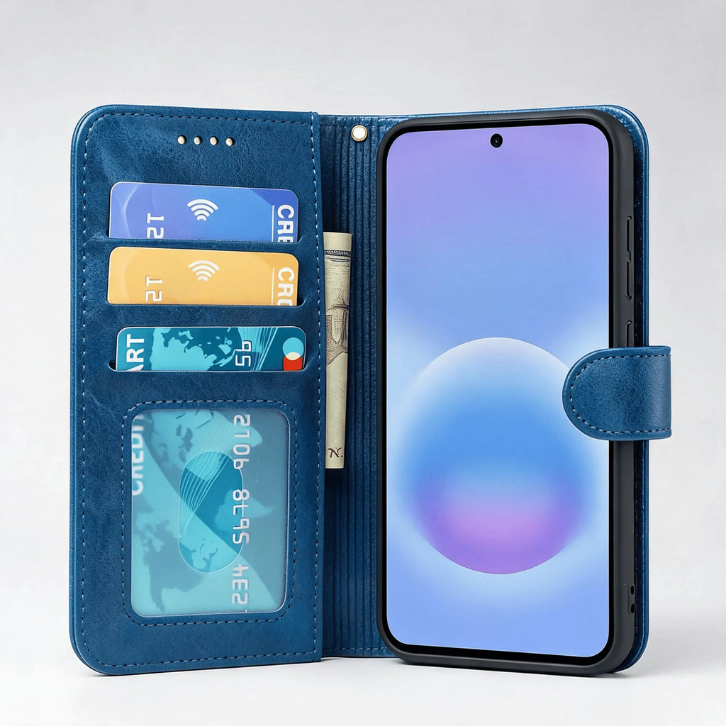 Samsung Galaxy A26 Book Flip Case Leder-Wallet
