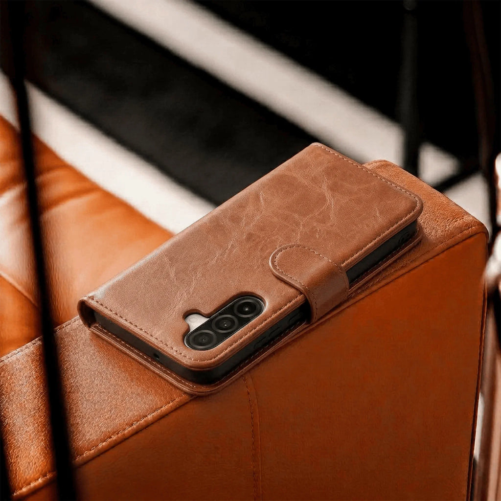 Samsung Galaxy A26 Book Flip Case Leder-Wallet