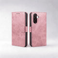Funda tipo libro con cartera de cuero para la serie Samsung Galaxy S22
