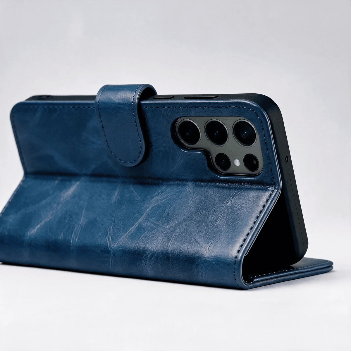 Custodia portafoglio Book Flip in pelle per Samsung Galaxy serie S22