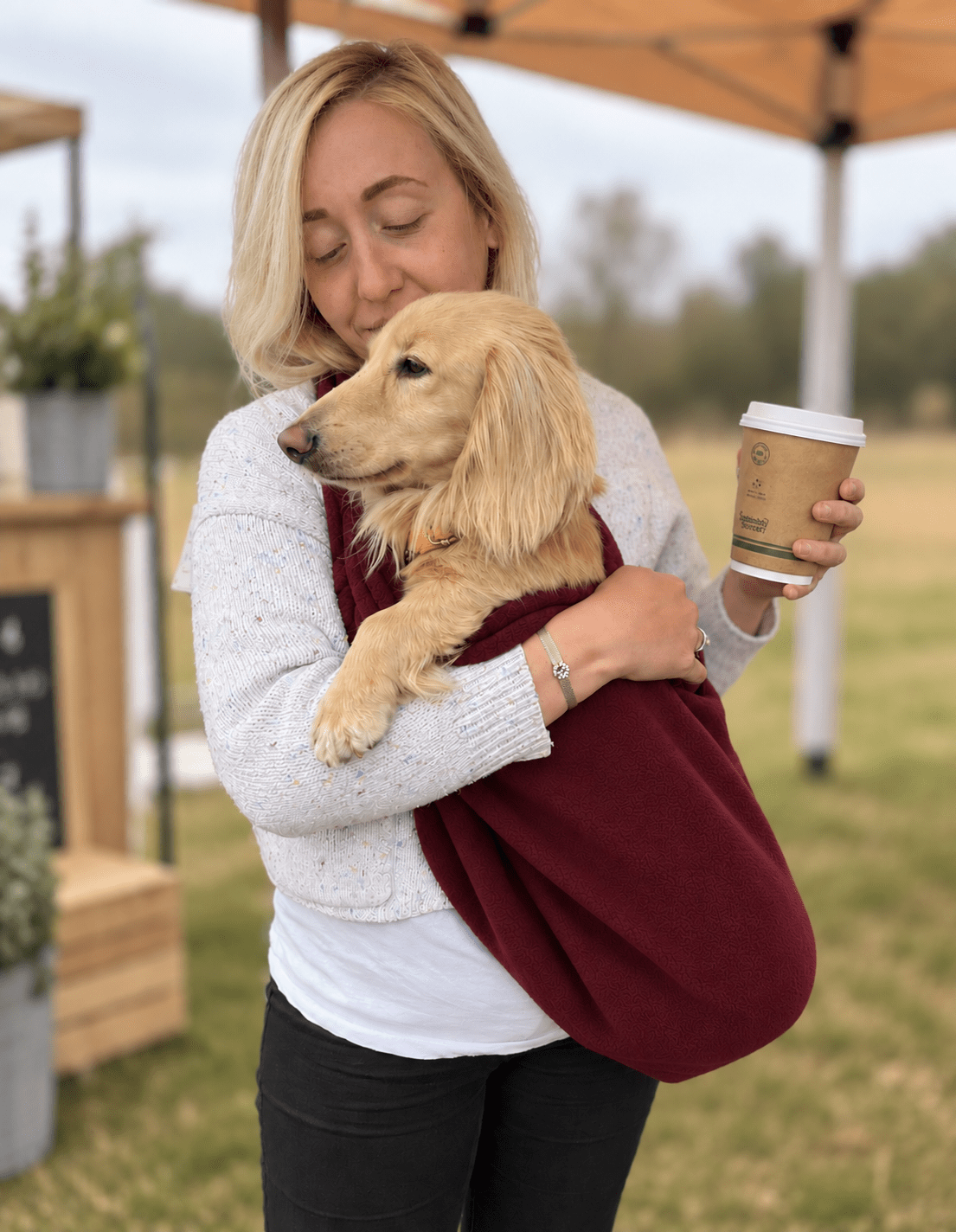 Plain Fleece Dog Sling